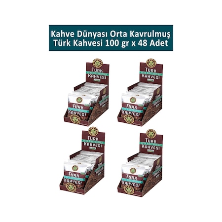 Kahve Dünyası Orta Kavrulmuş Türk Kahvesi 48 x 100 G