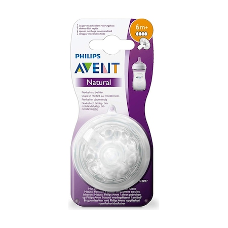 Philips Avent Natural Biberon Emziği +6 Ay 2'li