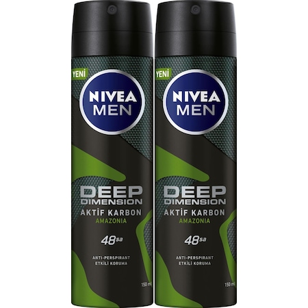 Nivea Amazonia Erkek Sprey Deodorant 2 x 150 ML