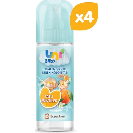 Uni Baby Bebek Kolonyası Tatlı Esintiler 4'lü 600 Ml