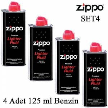 4 Adet Made In Usa Zippo Çakmak Benzini 125Ml Zippo Benzin