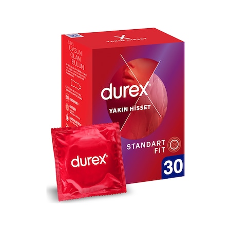 Durex Yakın Hisset 30'lu İnce Prezervatif Ekonomik Avantaj Paket