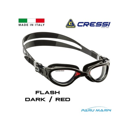 Parumarin Cressi Flash Dark / Red Yüzücü Gözlüğü