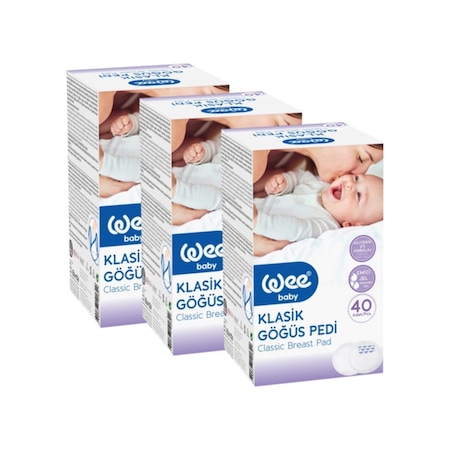 Wee Baby Klasik 40'Lı 3 Paket Göğüs Pedi