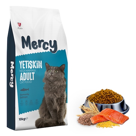 Mercy Somonlu Yetişkin Kedi Maması 10 KG