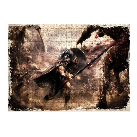 Ahşap Mdf Puzzle Yapboz Warriors Legends Of Troy 50 x 70 Cm