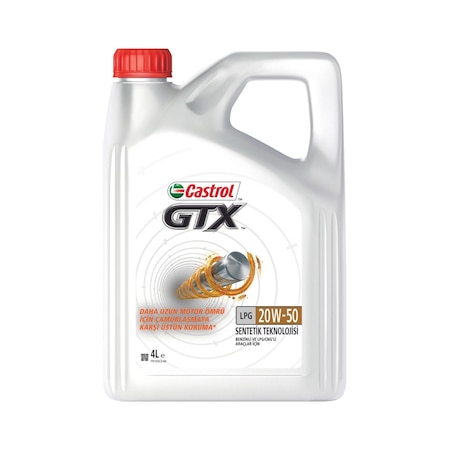 Castrol GTX 20W-50 LPG Motor Yağı 4 L