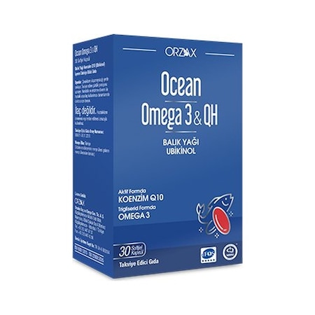 Ocean Omega 3 Qh Takviye Edici Gıda 30 Kapsül