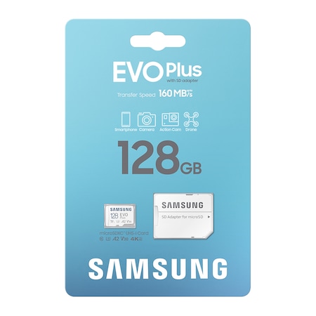 Samsung Evo Plus MB-MC128SA/TR 128 GB Micro SD Hafıza Kartı