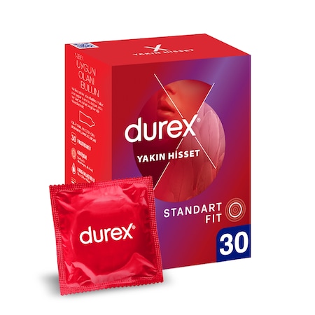 Durex Yakın Hisset 30'lu İnce Prezervatif Ekonomik Avantaj Paket