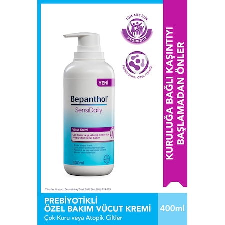 Bepanthol Sensi Daily Pompalı Vücut Kremi 400 ML