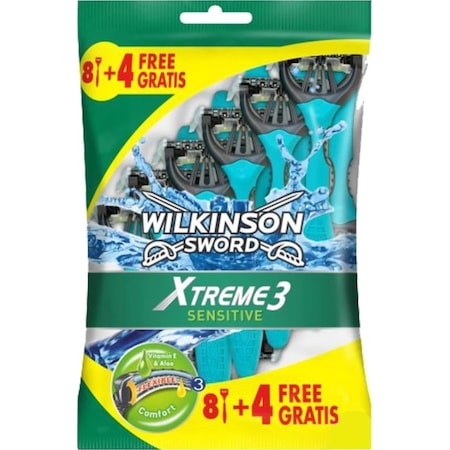 Wilkinson Sword Xtreme3 Sensitive Tıraş Bıçağı 12'li