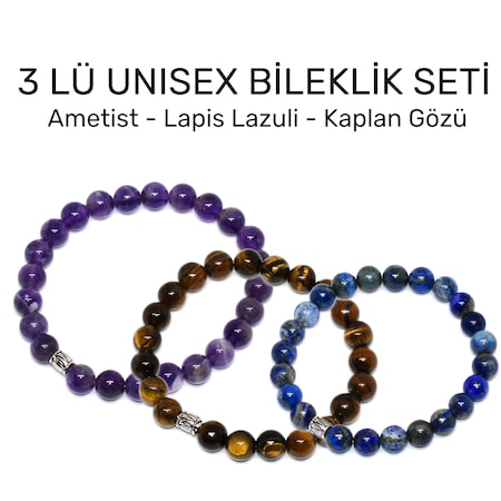 3lü Unisex Bileklik Seti