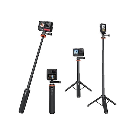 Cbtx Vrıg Tp-08 Genişletilmiş Tripod Stand Gopro Hero İle Uyumlu 11/10/9 Kirki Arayüzü İle Ayarlanabilir Eylem Kamera Tutucu