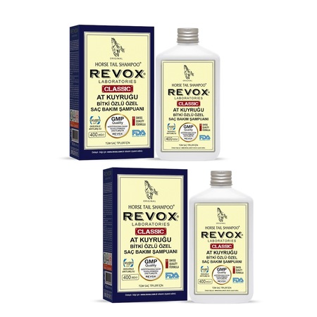 Revox At Kuyruğu Bitki Özlü Özel Saç Bakım Şampuanı 2 x 400 ML