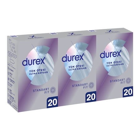 Durex Yok Ötesi Ultra Kaygan Prezervatif 20'li x 3