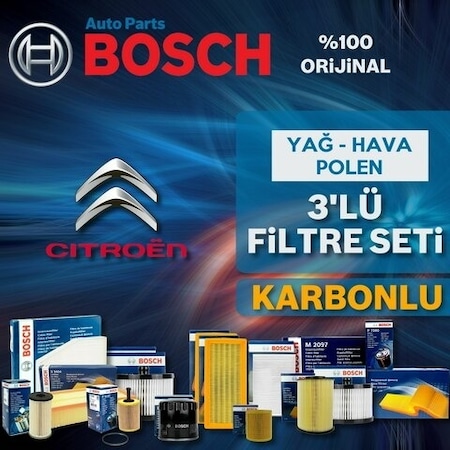 Citroen C-Elysee 1.2 Vti Bosch Filtre Bakım Seti