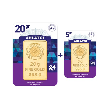 Ahlatcı Kuyumculuk 25 Gram 24 Ayar Külçe Altın