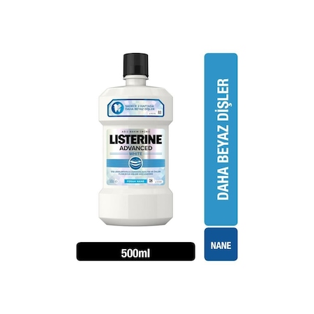 Listerine Advanced White Nane Aromalı Ağız Bakım Suyu 500 ML