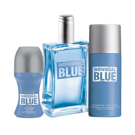 Avon Individual Blue Erkek Parfüm Seti 100 ML 3'lü