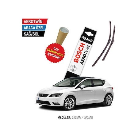 Bosch Aerotwin A945S Seat Leon Silecek Seti (2013-2020 MK3)