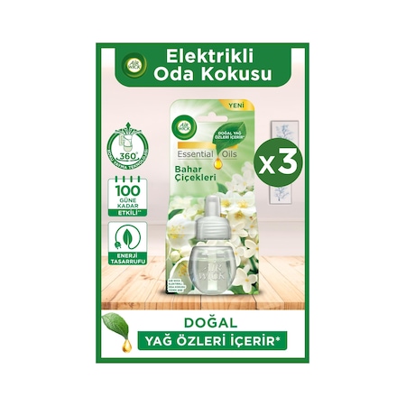 Air Wick Elektrikli Oda Kokusu Yedek Şişe Bahar Çiçekleri 3 x 20 ML