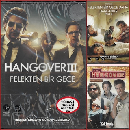 Hangover (Felekten Bir Gece) 1-2-3 Set Dvd Türkçe Dublajlı