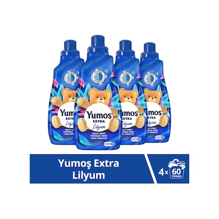 Yumoş Extra Konsantre Çamaşır Yumuşatıcısı Lilyum 4 x 1440 ML