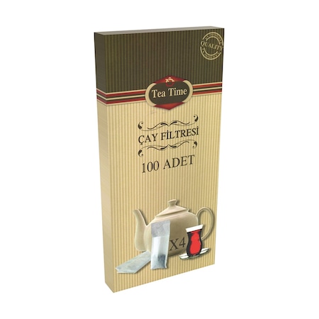 TEA TIME Çay Filtresi 10 Kutu 100'lü Çay Filtresi 1000 Filtre Pre