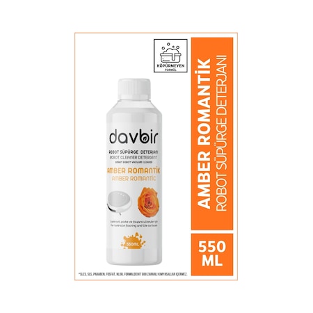 Davbir Amber Romantik Kokulu Akıllı Robot Süpürge Deterjanı 550 ML