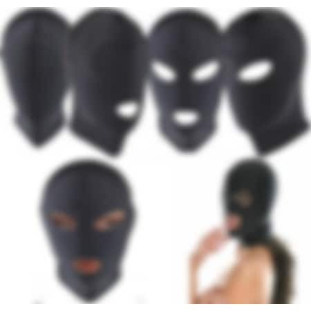 Odins Shop Fantezi Fetish Maske Spandex Siyah 029