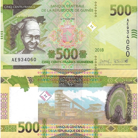 Yeni Gine 2018 Yılı 500 Francs Yabancı Kağıt Para Çil Unc Koleksiyon Para