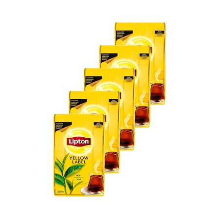 Lipton Yellow Label Siyah Dökme Çay 5 x 1 KG