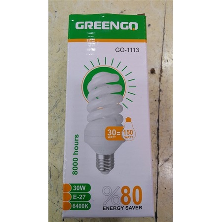 cata greengo 30 watt e 27 beyaz isik enerji tasarruflu ampul