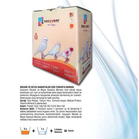 Easyyem Bianco Mozaik Ve Beyaz Kanarya Mamasi 5kg Fiyatlari Ve Ozellikleri