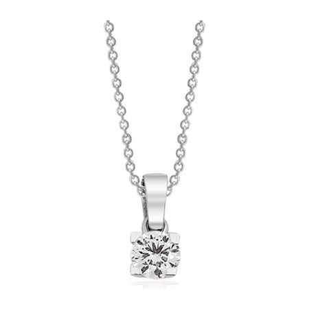 0.08 Ct Pırlanta Tektaş Kolye