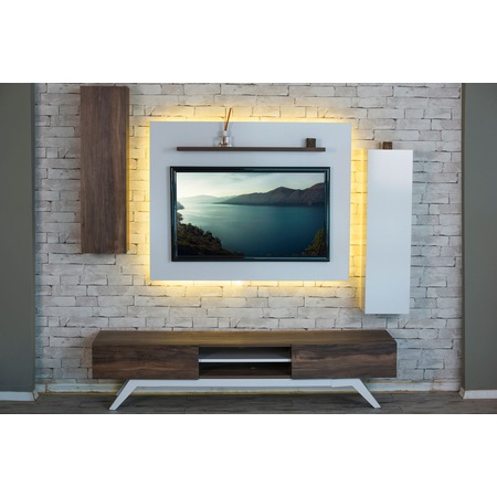 Hayal Tv Unitesi 123469 Ledli Kitaplikli Dolapli Rafli Fiyatlari Ve Ozellikleri