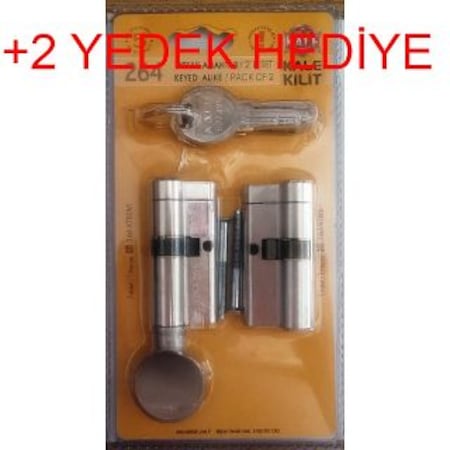 kale 264 2 li set tuzakli mandalli saten ortak anahtar 5 anatarli