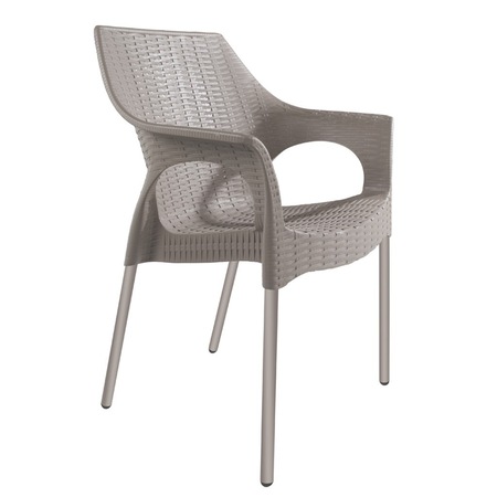papatya plastik rattan sandalye 4 adet