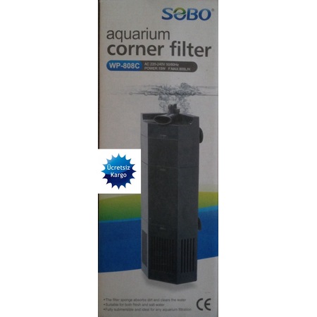 sobo wp 808c akvaryum kose filtre ucretsiz kargo