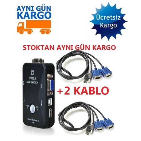 2 Port Usb Kvm Switch 9001p 2 Pc Kasa Tek Kontrol Bilgisayar Lapt Fiyatlari Ve Ozellikleri