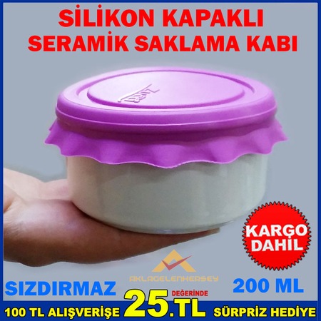 Ucretsiz Kargo Sizdirmaz Silikon Kapakli Seramik Saklama Kabi Fiyatlari Ve Ozellikleri