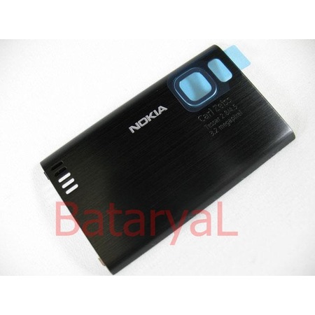 nokia 6500 slide 6500s arka kapak siyah orjinal kapak