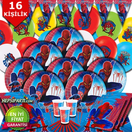 Spiderman Dogum Gunu Parti Susleri Seti Fiyatlari Ve Ozellikleri