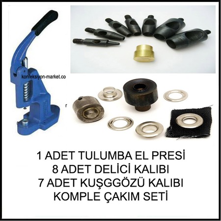 Tulumba El Presi Kus Gozu Delme Ve Cakim Komple Set Fiyatlari Ve Ozellikleri