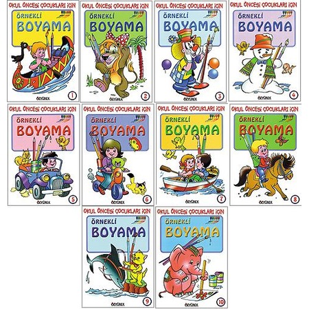 Ornekli Boyama 10 Kitap Set Fiyatlari Ve Ozellikleri