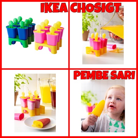 Ikea Chosigt Cubuk Dondurma Kalibi 6 Li Pk Sari Pembe Fiyatlari Ve Ozellikleri