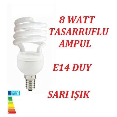 General 8 Watt Tasarruflu Ampul E14 Sari Isik Fiyatlari Ve Ozellikleri
