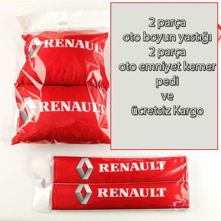 Renault Kirmizi Araba Konfor Paketi Yastik Ve Kemer Pedi Fiyatlari Ve Ozellikleri