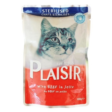 Plaisir Sterilised Biftekli Pouch Kisir Yas Mama Kedi Kons 100gr Fiyatlari Ve Ozellikleri